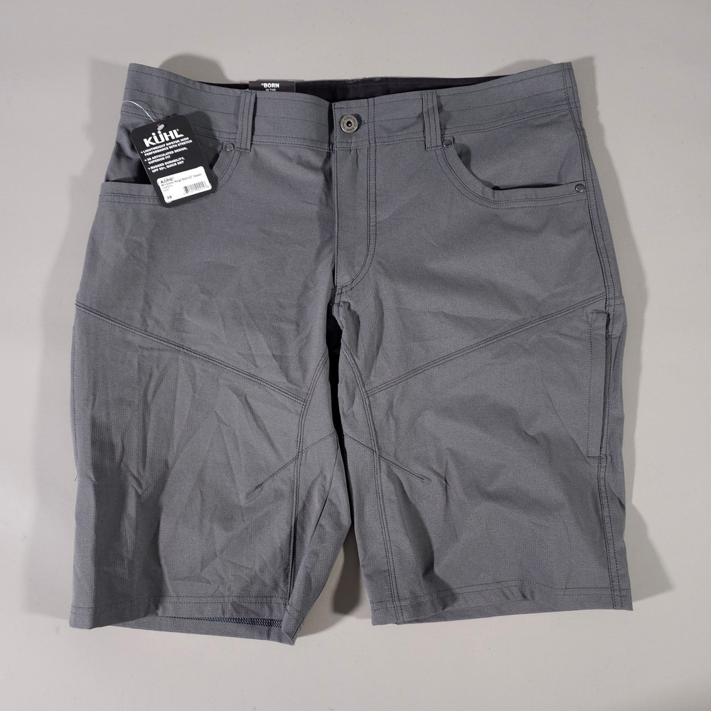 KUHL Silencr Kargo Short Mens 38 Carbon Gray Ripstop Hiking 12" Inseam 5230
